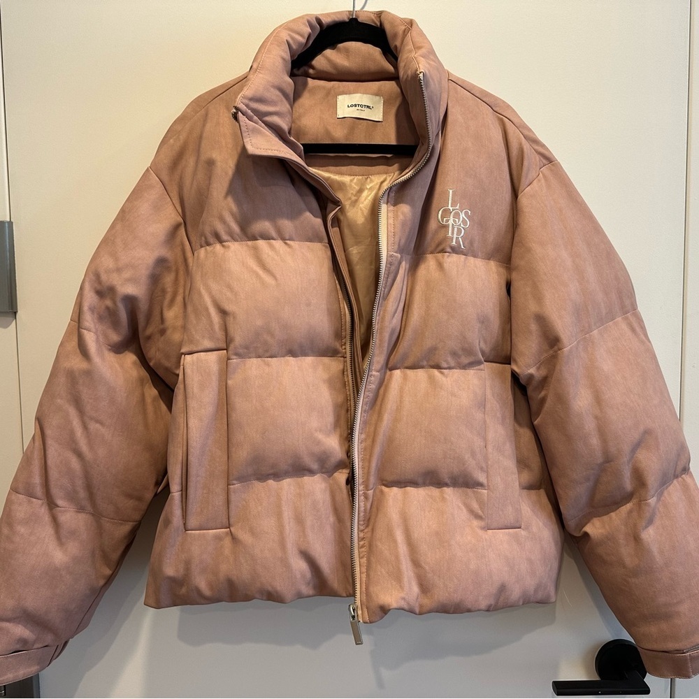 LG Women's Puffer Jacket - Light Pink - Picture 2 of 12